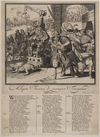 KG 06454
<br/>
Arlequin Furieux et pantagion Triumphant
<br/>
<em>Hooghe, Romeyn de (1645-1708) school van -</em>